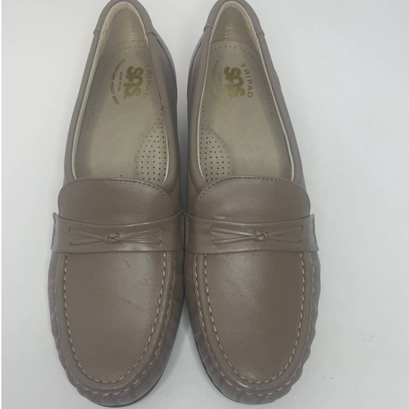 SAS Easier Leather Comfort Slip On Wedge Loafer Womens SZ 8.5 NARROW - Picture 4 of 13